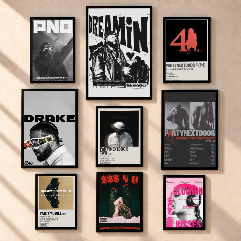 music PARTYNEXTDOOR Poster HD Poster Peel Stick Waterproof Wall Art Print Bedroom Living Room Modern Decor Gift