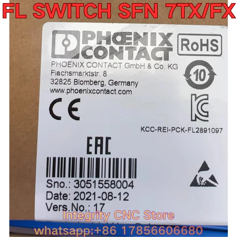 New FL SWITCH SFN 7TX/FX PLC module 2891097