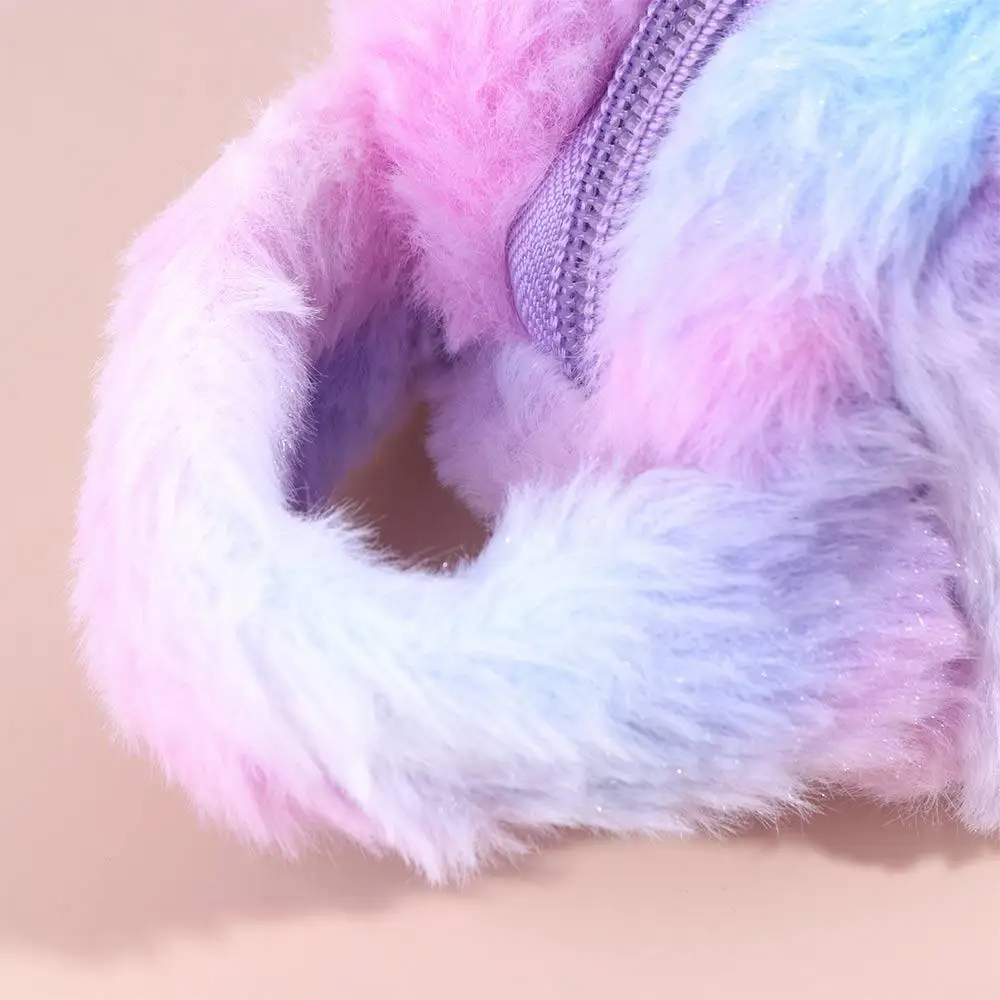 Милая плюшевая сумка, плюшевый пенал, грязезащитный пенал большой емкости, портативный плюшевый мешок для ручек с героями мультфильмов Kawaii, сумка для ручек-подростков, девочек и мальчиков