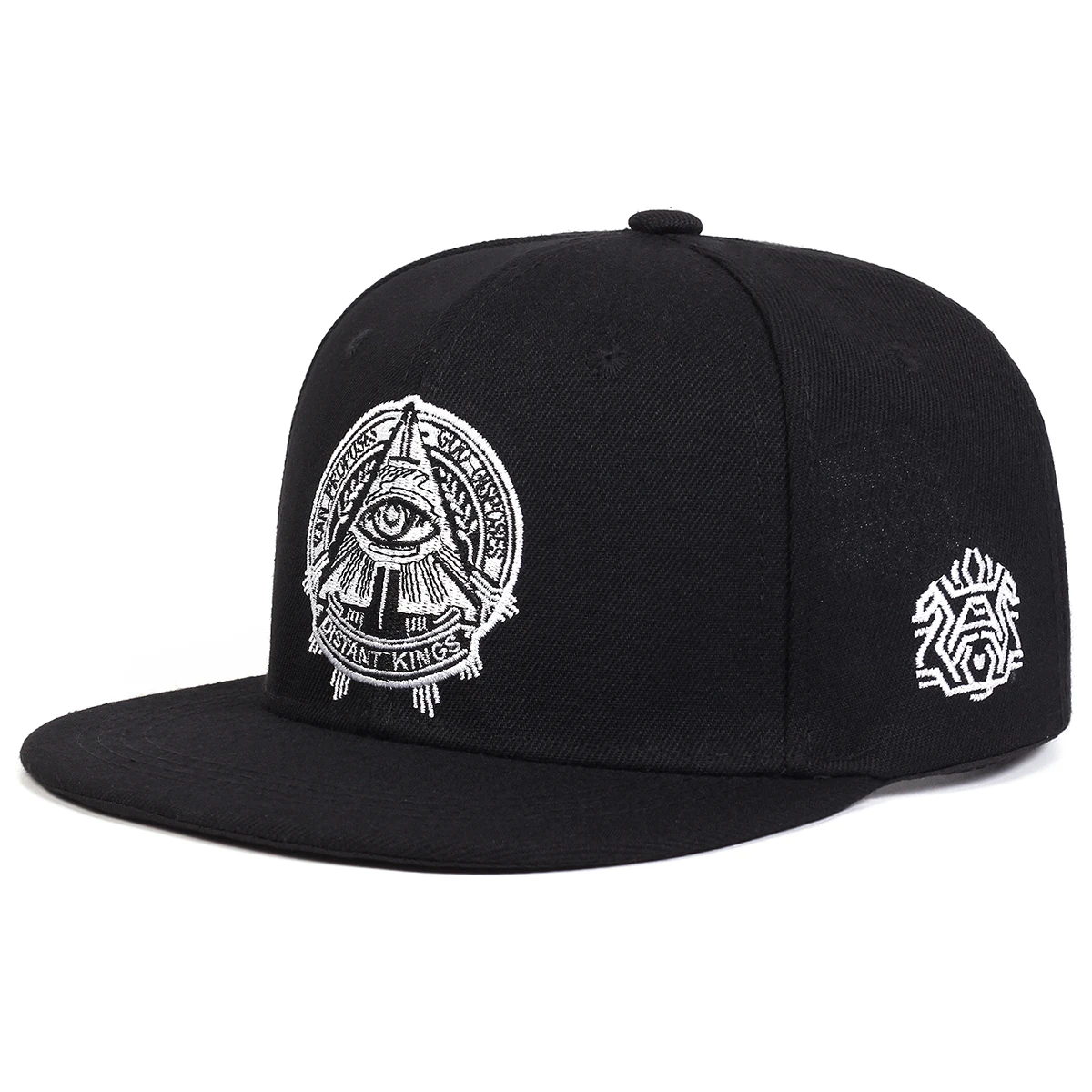 Adjustable Fashion Fastball Cap The Eye of God Faux Suede Hip Hop Snapback Hat Unisex Adult Outdoor Casual Sun Baseball Cap