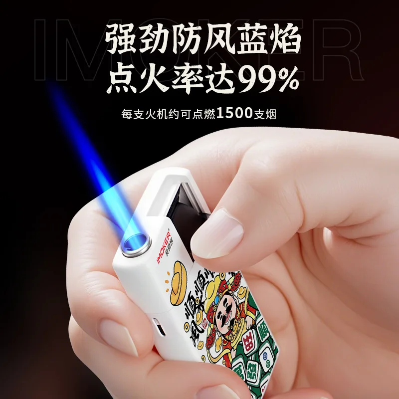 5 قطعة ولاعات تدخين السجائر اكسسوارات الإنترنت المشاهير انفجار يندبروف أخف للرجل هدية (لا غاز)