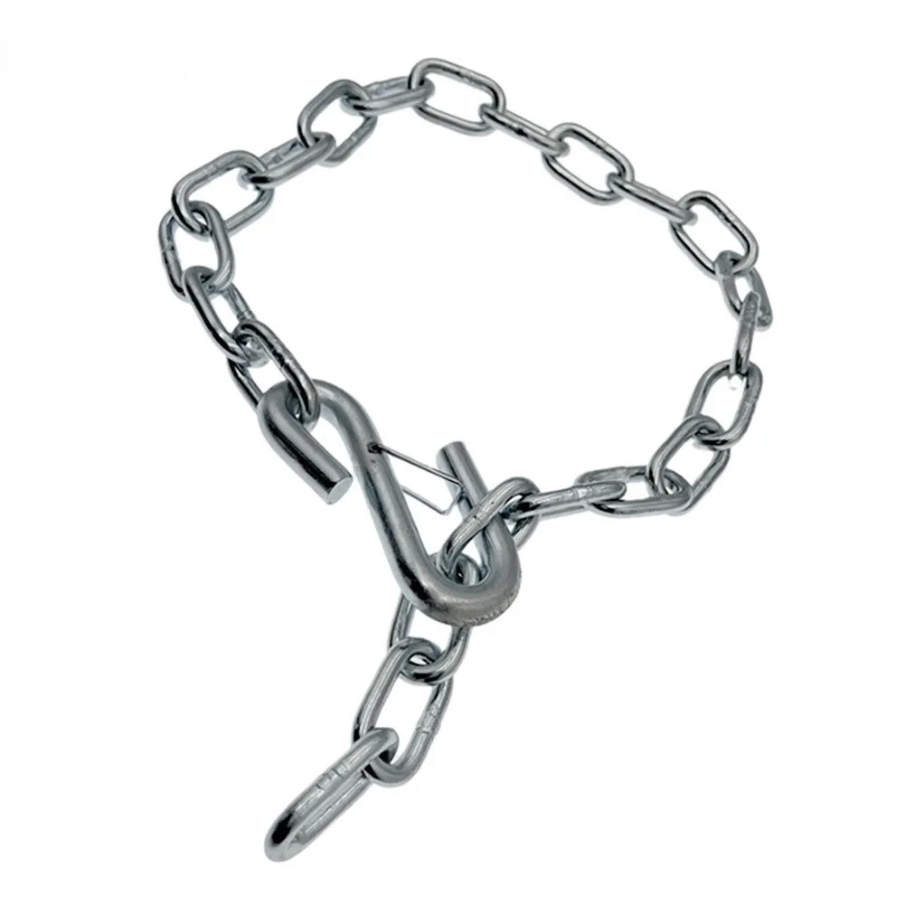 3500LB Capacity Safety Chain with Single S Spring Hook Designed for Towing RVs and Cars with Anti Theft Protection