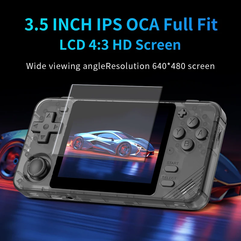 New RGB10X Retro Handheld Game Console 3.5 Inch HD IPS 640*480 Screen RK3326 Open Source Linux Video Game Children's Gifts