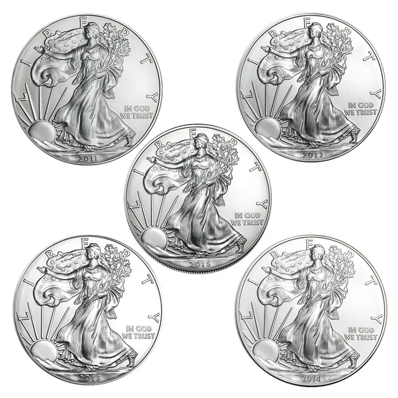 13 sztuk United statua wolności 2011 ~ 2023 wyzwanie monety kolekcje srebrny prezenty na nowy rok pamiątkowa moneta grzywny SCollection