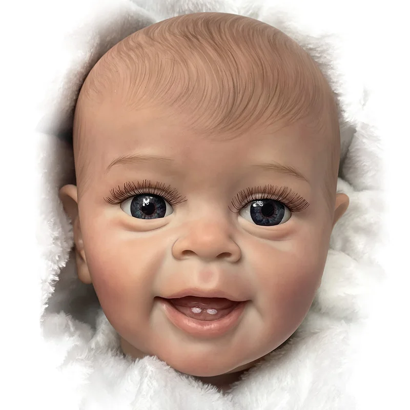 

24 Inch Painted Hair Bebe Doll Kits Yannik Handmade Soft Vinyl Reborn Doll Reborn Doll Girl Unfinished Unassembled Doll