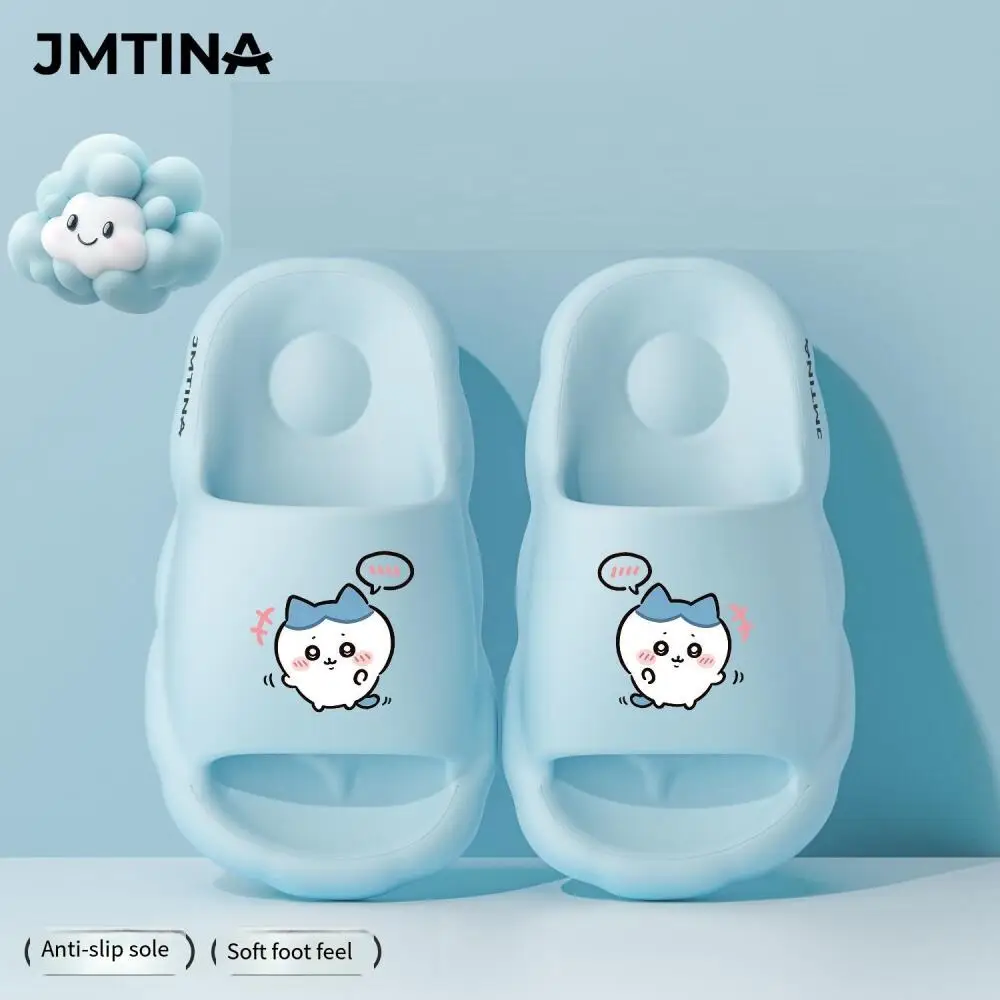 Милые домашние тапочки Kawaii Chiikawa Eva для девочек, аниме-тапочки Hachiware, милые летние тапочки Usagi для женщин, нескользящие тапочки для ванной для мужчин