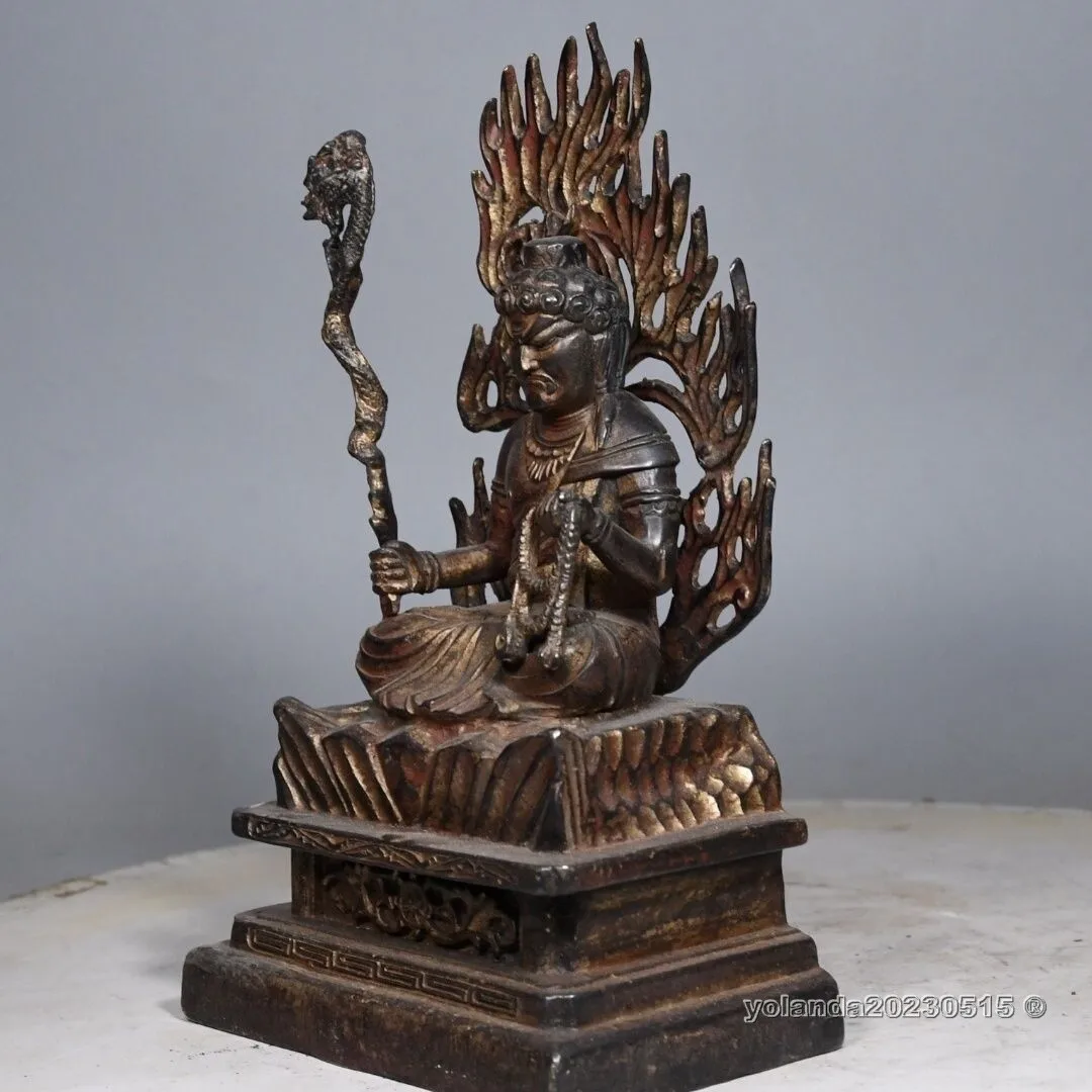 blessed 8inch Antique Acala Acalanatha Aryaacalanatha Buddha Bronze Statues