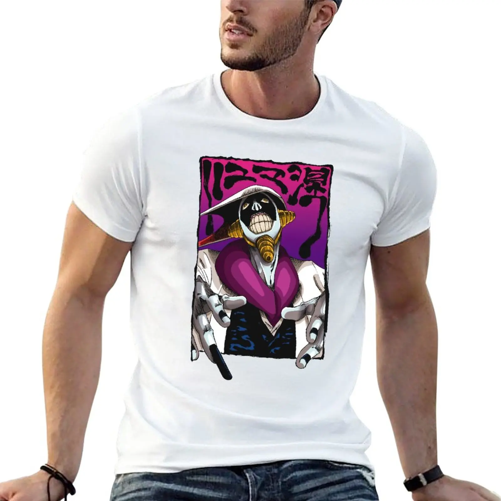 Новая футболка Mayuri Kurotsuchi, индивидуальные футболки для мальчиков, футболки, простые черные футболки для мужчин