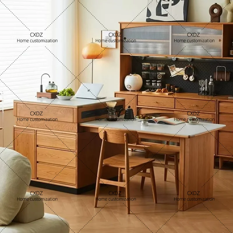 XX Wooden Dining Tables Rock Plate Fashion Kitchen Restaurant Design Dining Tables Indoors Home Furniture Mesa