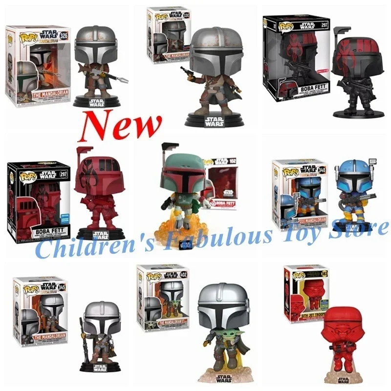 NUEVO FUNKO POP Disney BOBA FETT 102 #   Mandalorianos con pistola # 330 # 345 con El Niño # 402 figuras de acción de vinilo juguetes de muñecas