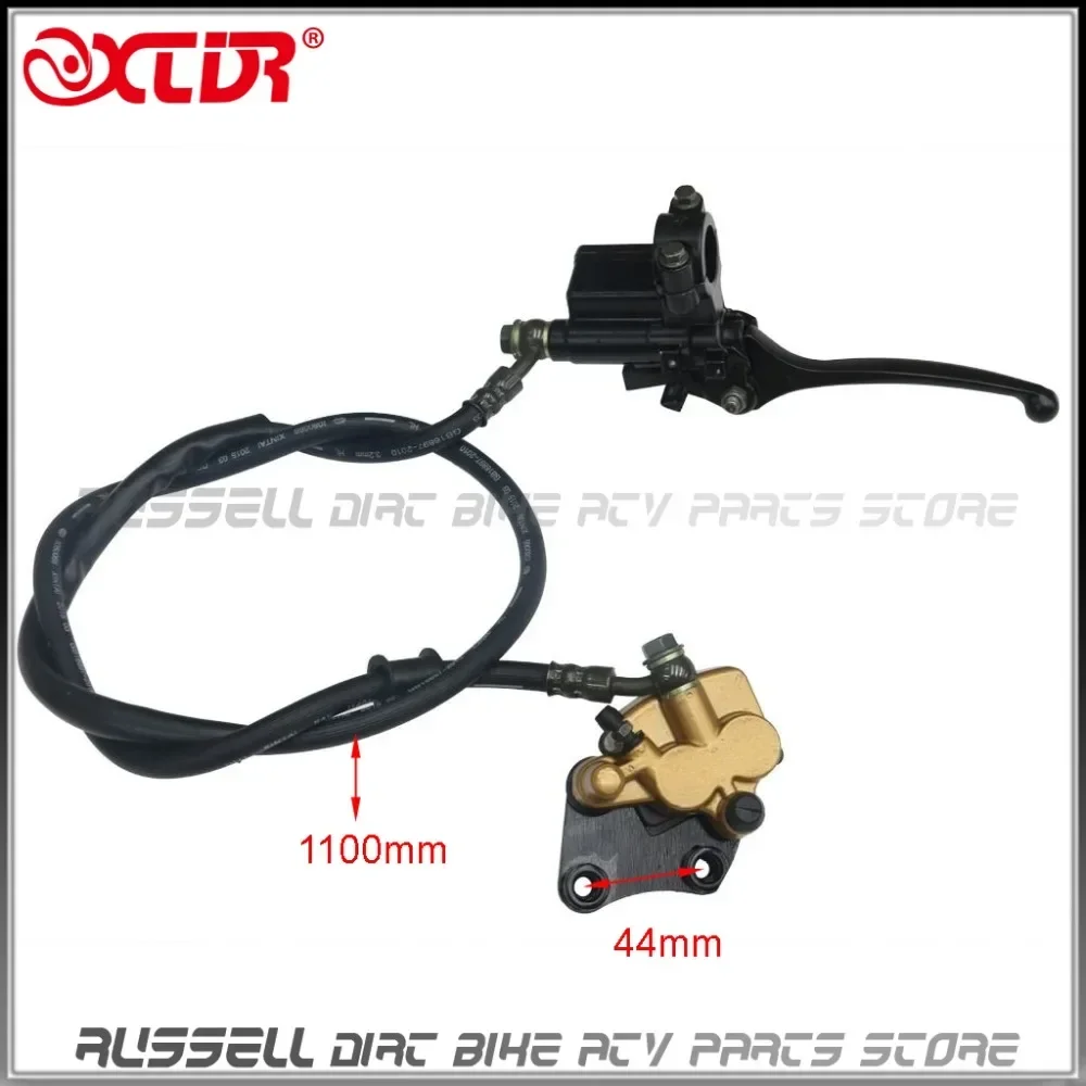 

Front Disc Hydraulic Brake Assembly Caliper Cylinder Master and Brake pad For Dirt Pit Pro Bike Coolster 110 125 150 CC