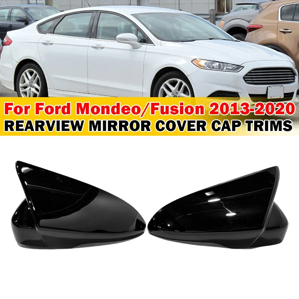 

For Ford Mondeo/Fusion 2013-2020 Car Sticker Rearview Side Mirror Cover Wing Cap Exterior Case Trim Accessories Vehicle Decor