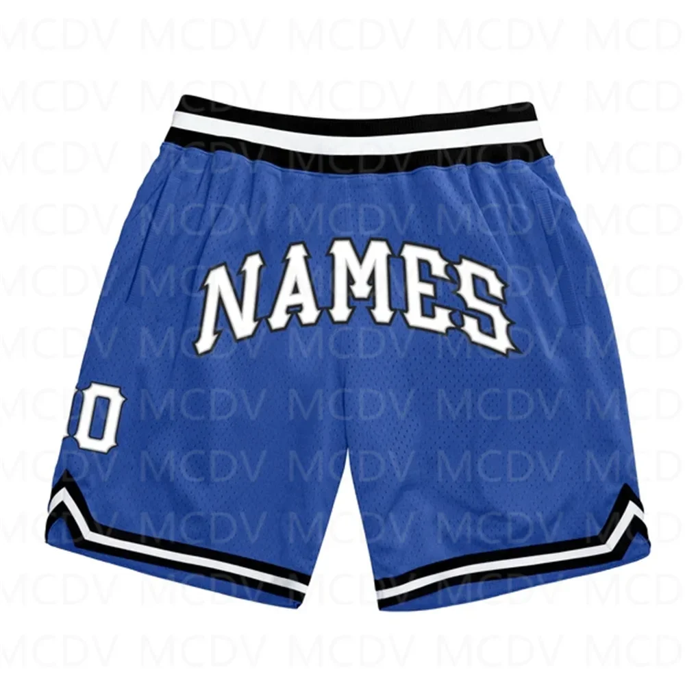 Short de basket-ball authentique pour homme, short de plage à séchage rapide, imprimé intégral en 3D, galactique personnalisé, blanc royal