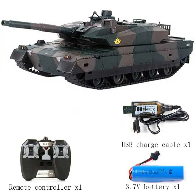 Alloy RC Tank 1:64 Battle Set 2.4G Infrared Combat Tanks with Battlefield Scene Two Player Parent-Child Interactive Toy