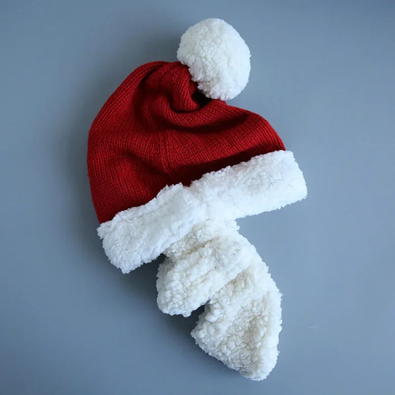 Gorro de Navidad con barba Unisex de alta calidad, gorro de invierno tejido de ganchillo, gorro de Papá Noel con barba, gorros barbudos plegables, tejido para adultos