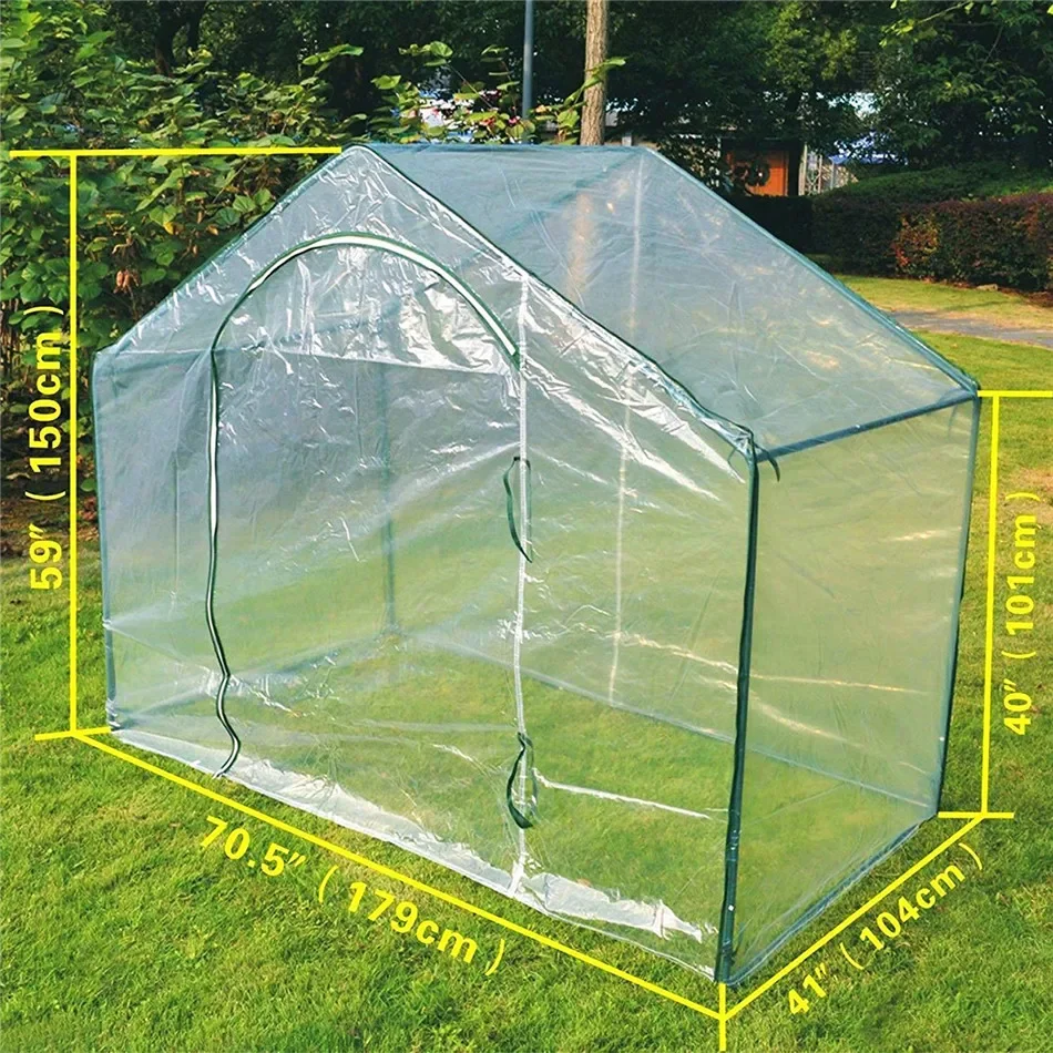 

179x104x150CM New Warm Green House Plant Flower Gardening Greenhouse PE Invernadero Serre De Jardin Agricultura