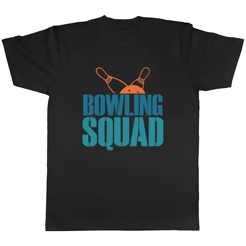 Bowling Squad Mens T-Shirt Ball Team Strike Spare Tee Gift