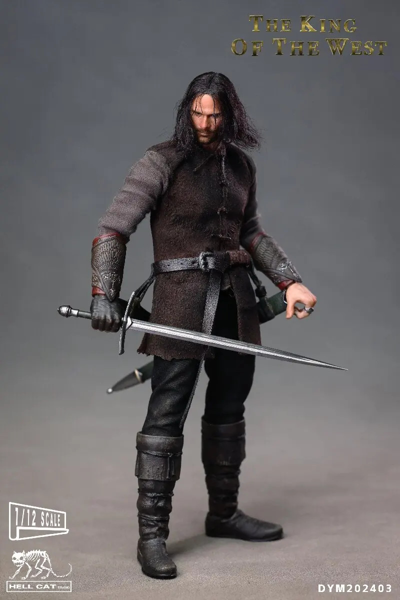 New Genuine Hell Cat Dym 1/12 Collectible The King Of The West Man Action Figure Magic Adventure Movie Viggo Mortensen GiftStock