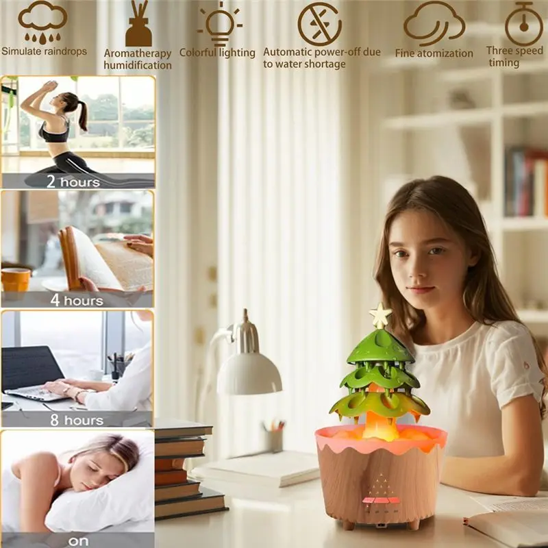 [hot-a24r】-humidificador-relajante-de-aromaterapia-humidificador-con-forma-de-arbol-de-navidad-difusor-de-fragancias-humidificador-de-aire-con-cambio-de-color-led