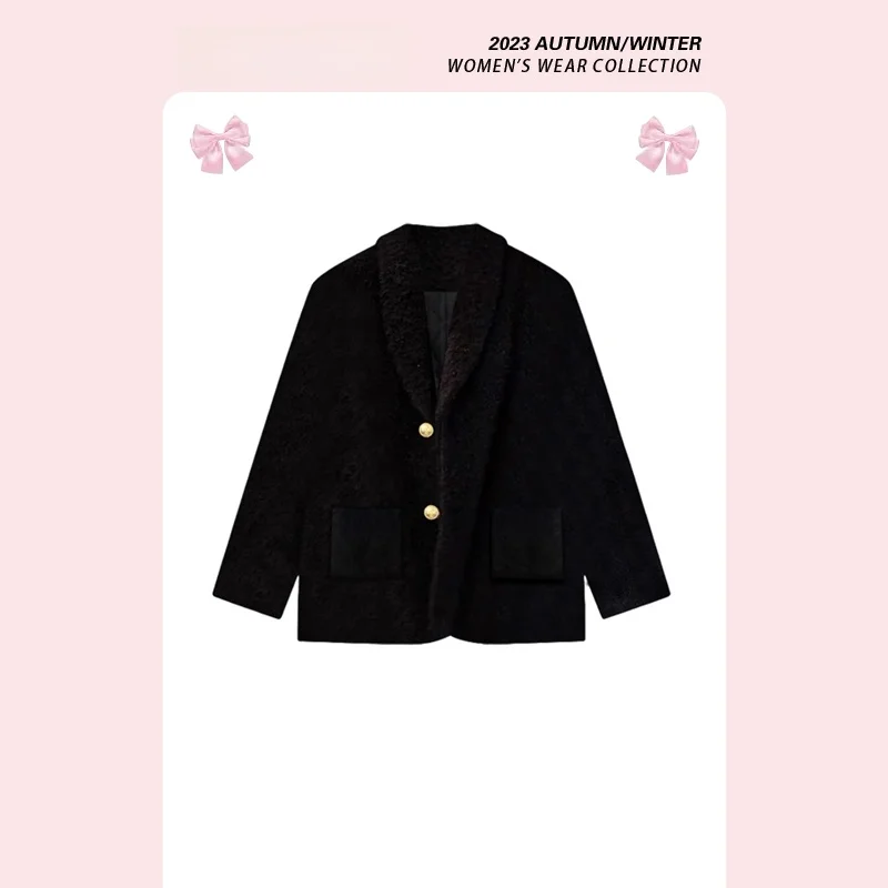 

Шерстяное пальто Forever 2 Gold Bule Hepburn, женская верхняя одежда, новинка 2025 года, осень-зима, длинное, стандартной длины