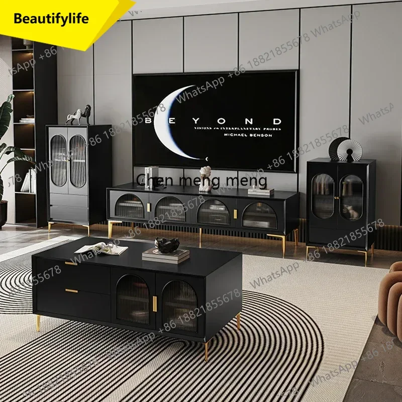 Mueble de TV para Sala de Estar a55, Soporte Industrial de Piso, Organizador Decorativo, Mueble de Almacenamiento Moderno y Lujoso para el Dormitorio, Mueble Económico