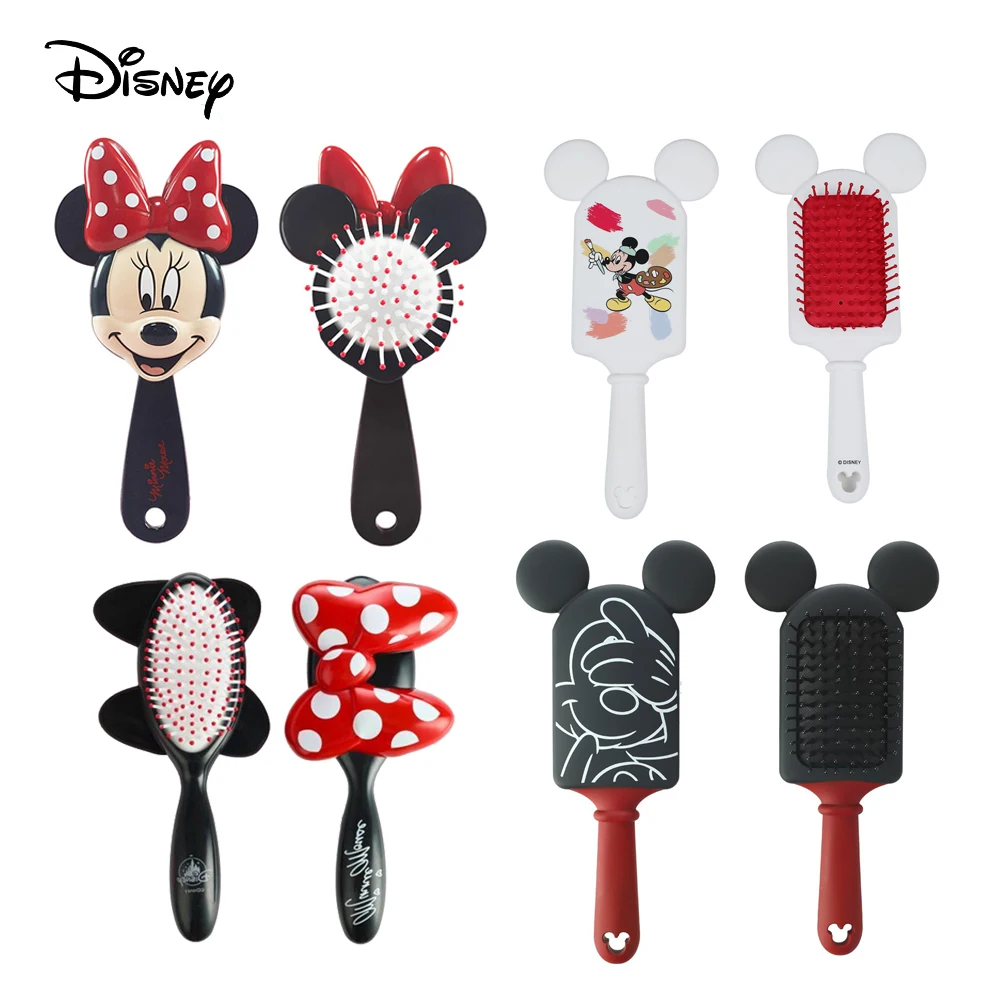 Disney Mickey Minnie Comb Kid Air Cushion Massage Comb Hair Care Brushes Baby Girls Dress Up Makeups Toy Gifts