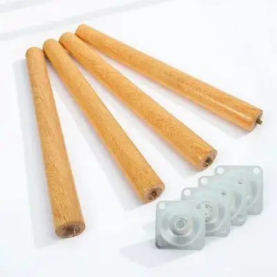 1Set Wood Furniture Legs Table Leg Set Replacement Extender High Load Capacity Smooth Polished Feet for Cabinet Dining Sofa