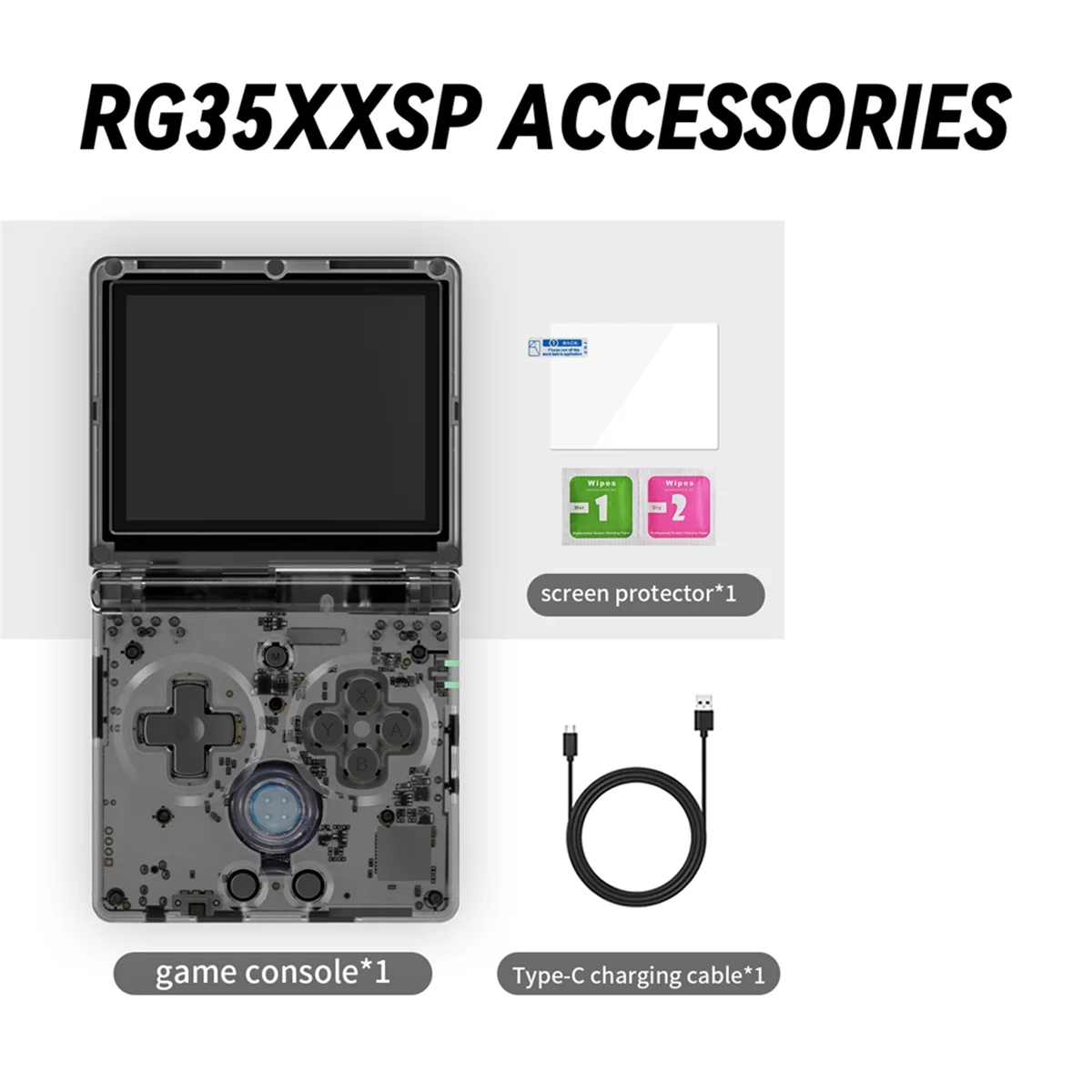 

Hot! Handheld Game Console for AMPOWN RG35XXSP Retro PSP Game Console Folding Flip Cover Wireless Game Console,E