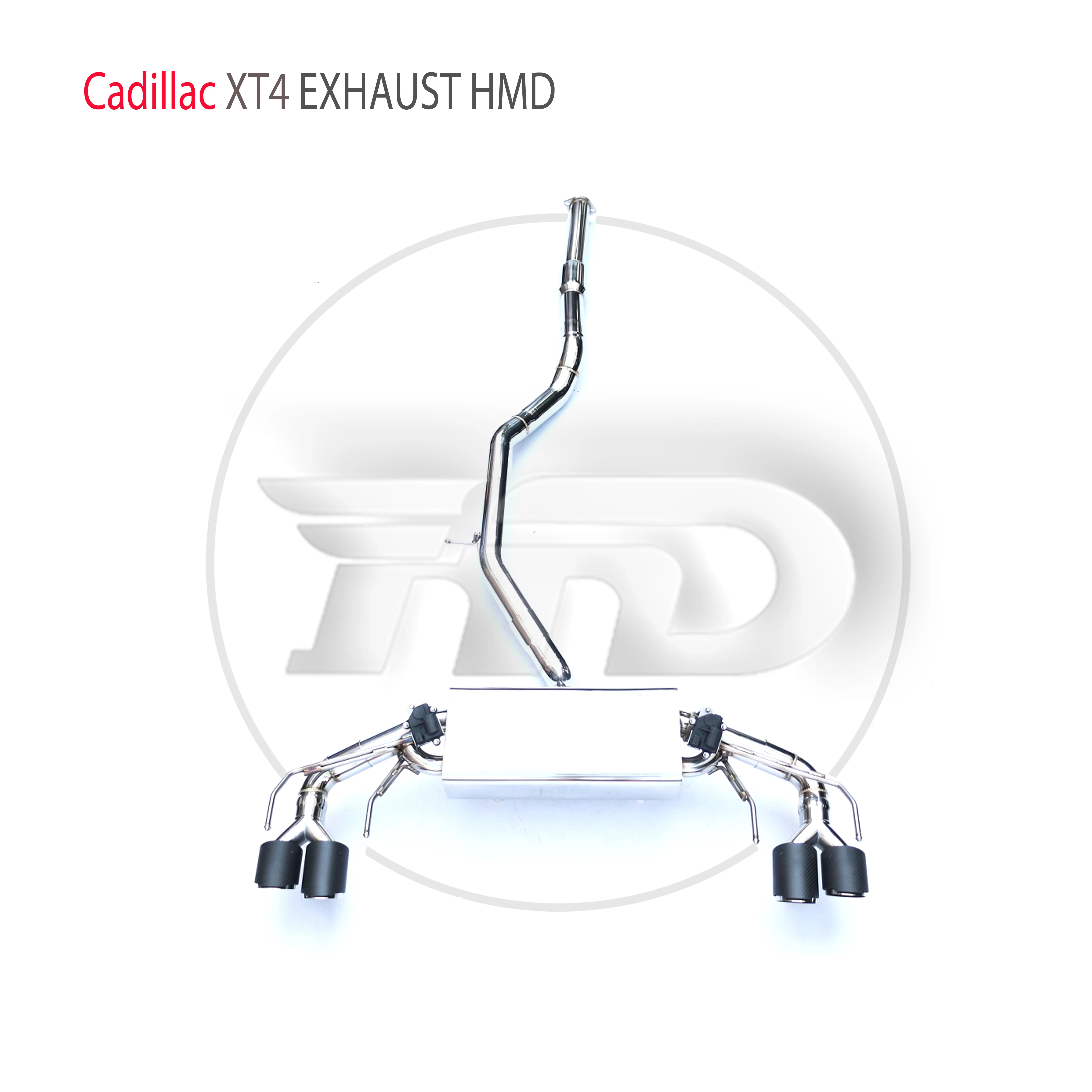 

HMD Stainless Steel Exhaust System Performance Catback is Suitable for Cadillac XT4 Car Valve Muffler