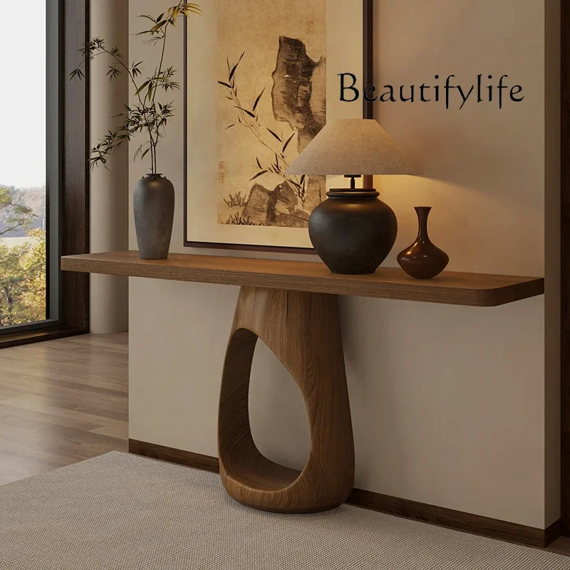 طاولة وحدة التحكم الأمريكية الكلاسيكية بتصميم فريد من نوعه في منتصف القرن طاولة وحدة التحكم الرائعة مدخل الشرفة أثاث Recibidores Para Entrada #2