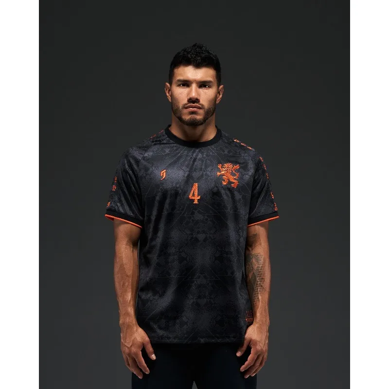 Assisting World Football Events, Dutch Creative Concept Jersey, Summer Jersey Designed for Solo Use, 3D Printed Soccer Jerseys