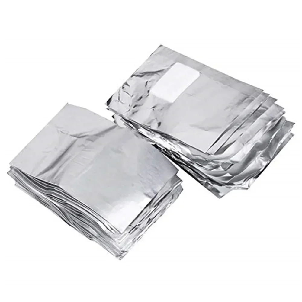 50/100 Uds. Removedor de esmalte de uñas de aluminio con limpiador de Gel UV de acetona papel de envoltura eliminación de manicura accesorios y herramientas para uñas