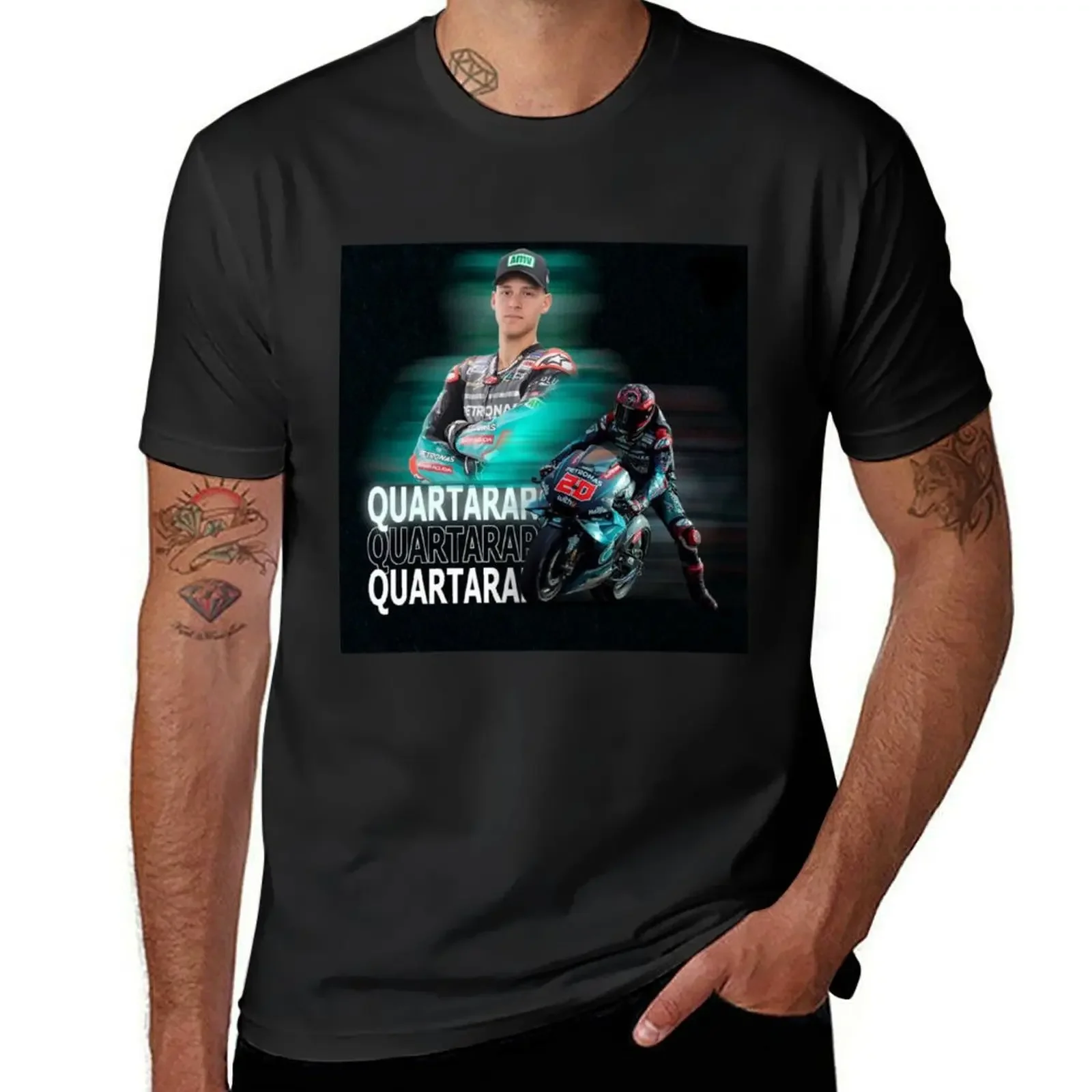 

Fabio quartararo T-Shirt tops street wear fitted t shirts for men