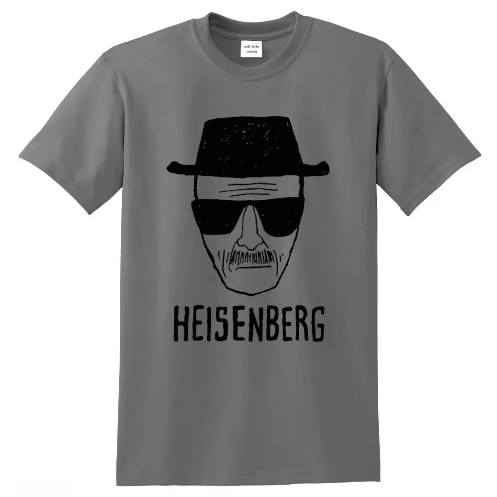 Summer Cool Men T-shirt Breaking Bad Clothes Top Quality 100% Cotton Loose Heisenberg Printed TShirt Casual Mens Tshirt Clothing