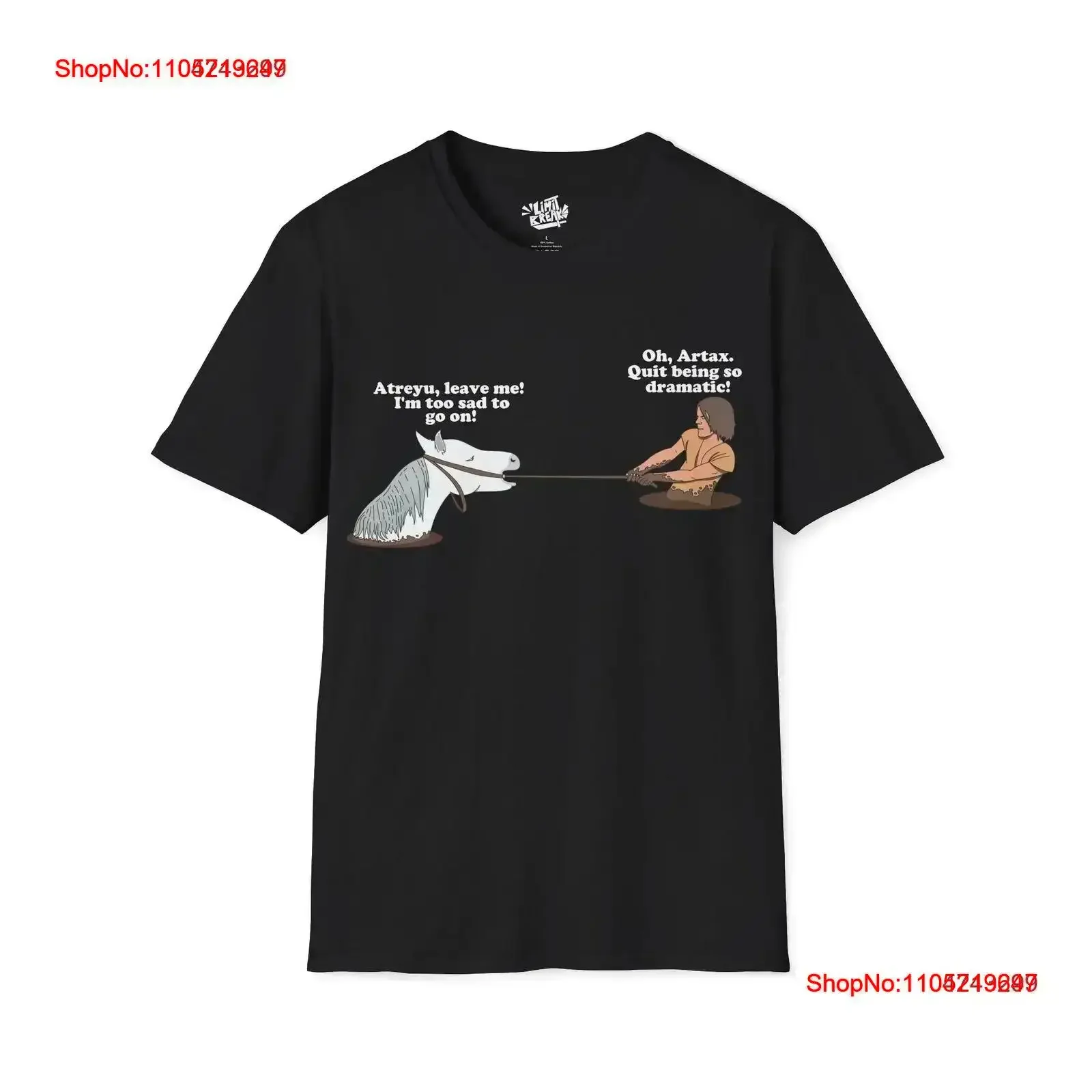 NeverEnding Story Dramatic Artax T Shirt vintage Washed Stretched Top For Everyday Wear fashion Comfortable graphic Casual