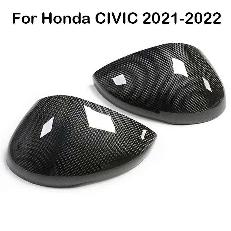 

Real Carbon Fiber For Honda Civic 11th Gen 2021 2022 2023 Car Rearview Side Mirror Covers Cap Mirror Shell Case Trim