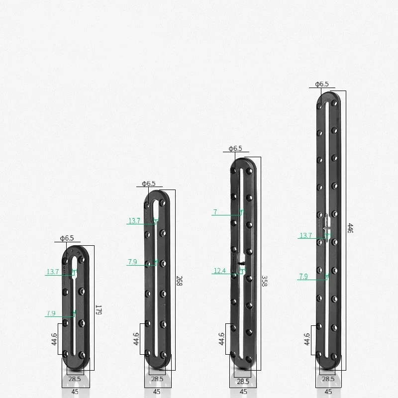 Outdoor Kayak Slide Track Rails Bracket Replace Parts Convenient for Fishing Stand Rod Rack Rests Replacements Accessories f