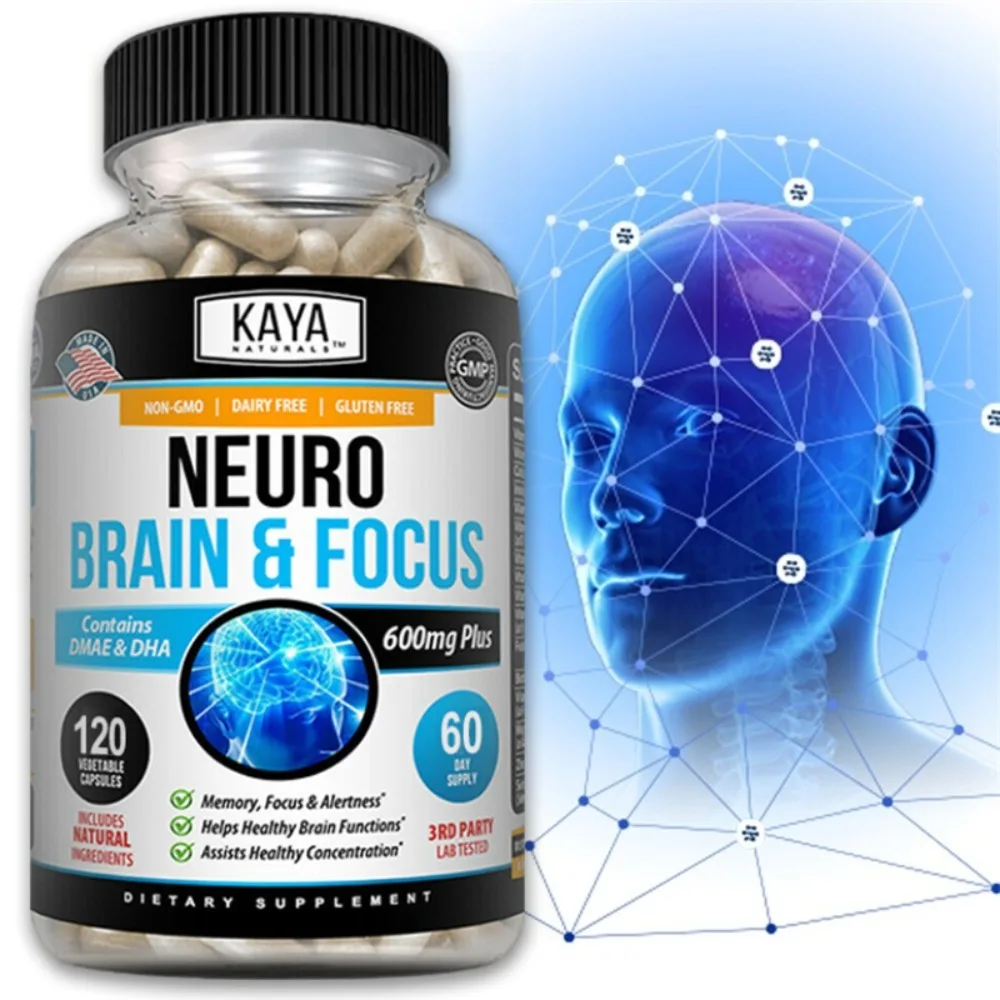 Neuro Brain for Memory & Focus - Nootropic Brain Support Supplement, Focus & Concentration & Cognitive Function