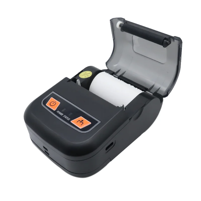 Mini Thermal Receipt Printer Supporting BT IOS / Android Connectlon for Office Portable Shipping Printer