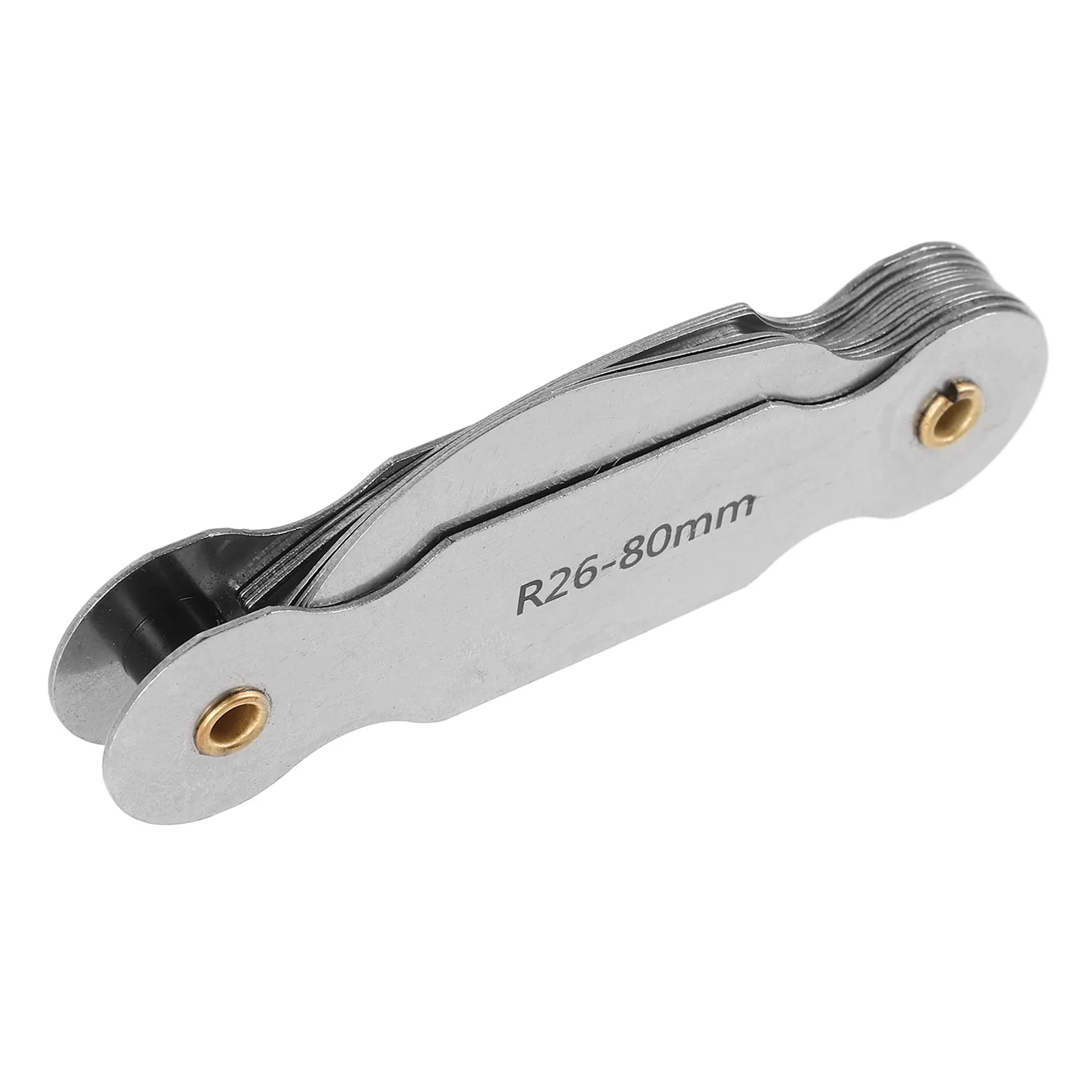 

Radius Gauge Measurement Metal Measuring Tool for Radius Concave Convex Gap Arc Measuring Tool High Precision Durable Easy