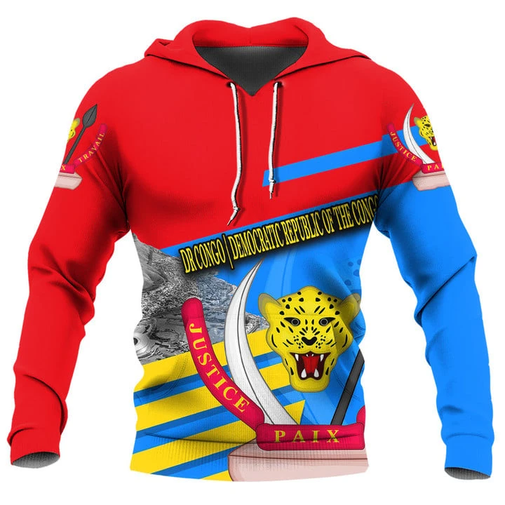 

Democratic Republic Of The Congo Flag Map 3D Printed Hoodies For Men Clothes National Emblem Sweatshirt Fashion Kids Boy Hoody