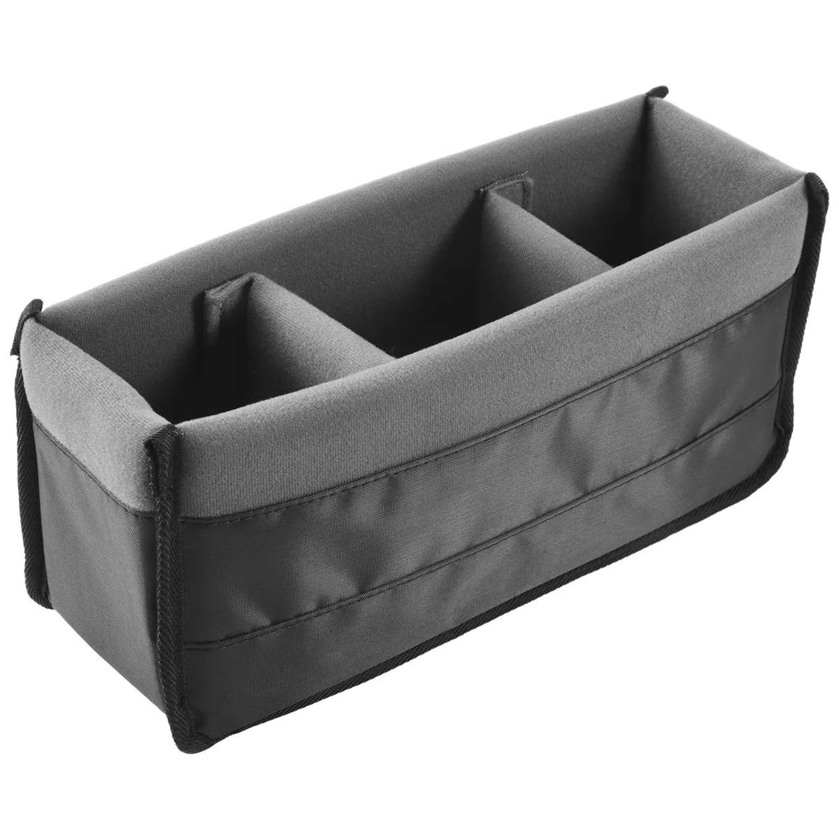 Caja organizadora de inserción de cámara Dslr Slr a prueba de golpes, funda protectora divisoria (negro + gris)