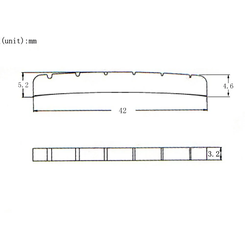 Improve Your TL ST Electric Guitar\\\'s Tone with Brass Plated Guitar Nut  42MM43MM Size  Reliable and Long lasting