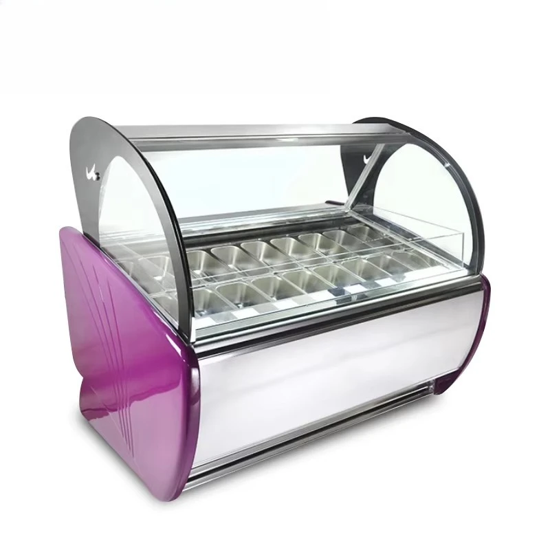 

Gelato Ice Cream Display Showcase Freezer Counter