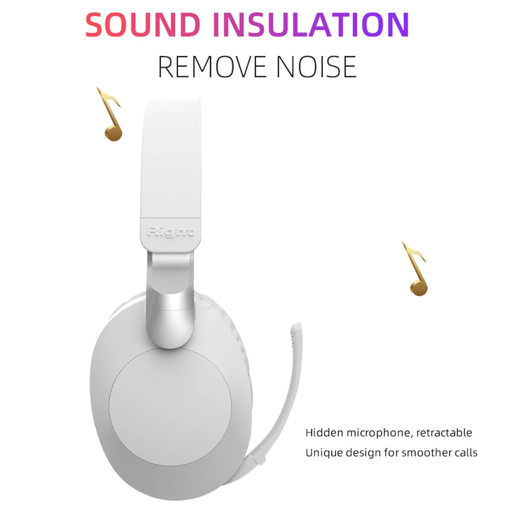 AIKSWE หูฟังไร้สายบลูทูธ HIFI สเตอริโอไมโครโฟนกีฬาหูฟัง12hrs เวลาเล่น40มม.สำหรับโทรศัพท์