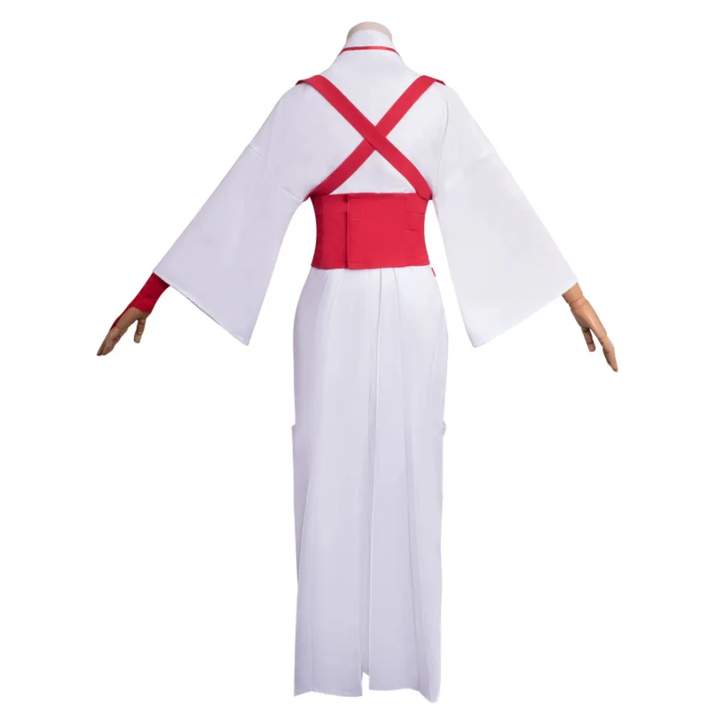 2025 yiyi Jigoku Raku Hell's Paradise Anime Yamada Sagiri Cosplay disfraz diadema peluca Kimono bata blanca uniforme Asaemon