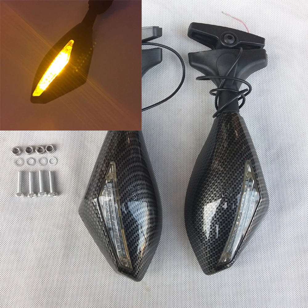 Motorcycle Rearview For HONDA CBR954RR 2002 2003 Mirror with Integrated Turn Signal for CBR954RR 02 03