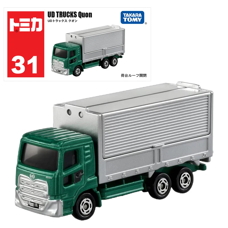 Takara Tomy Tomica No.31 UD Trucks Quon Car Alloy Toys Motor Vehicle Diecast Metal Model Kids Xmas Gift Toys for Boys