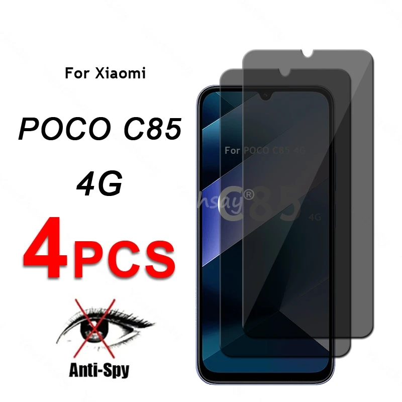 

Privacy Screen Glass For Xiaomi POCO C85 Glass Anti-Spy Protect Screen POCO C85 Tempered Glass POCO C85 Tempered Film