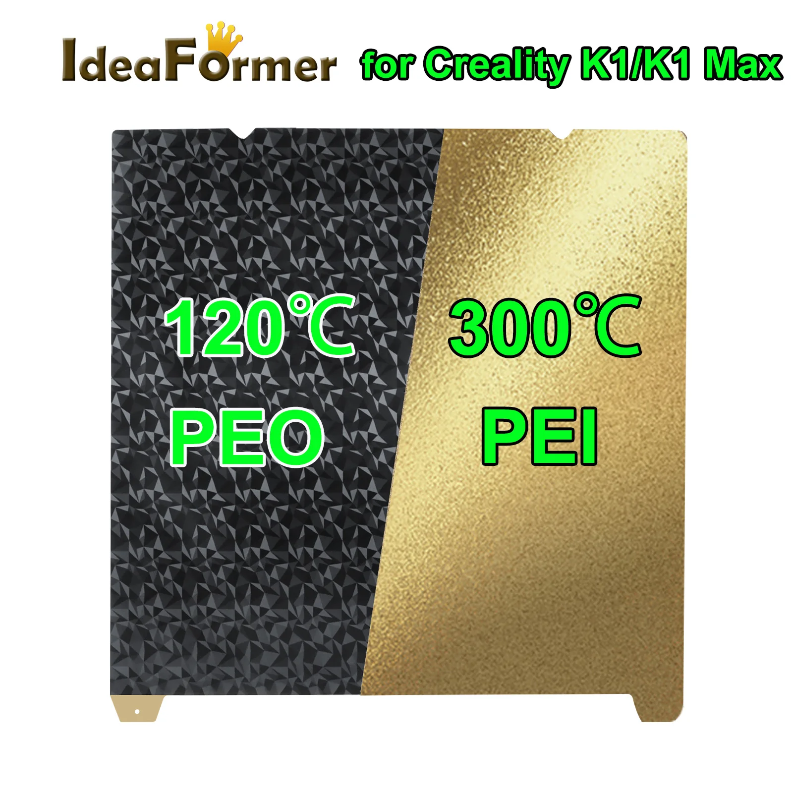 

Магнитная Строительная пластина PEO K1 Max 235x235, двухсторонний тепловой стальной лист для Creality K1 Ender 3 S1/Pro Upgrade ender5 S1, пластина